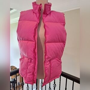 Vintage Old Navy pink puffer vest